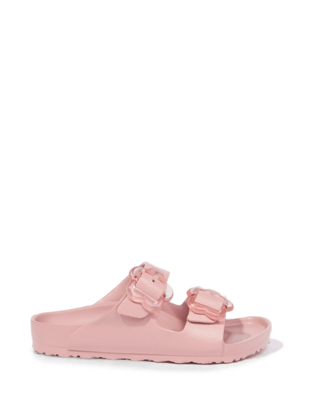 Birkenstock Kids Arizona Flowers EVA double-strap slides Roze