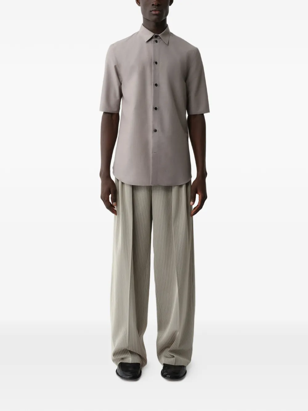 Calvin Klein Overhemd met korte mouwen Grijs