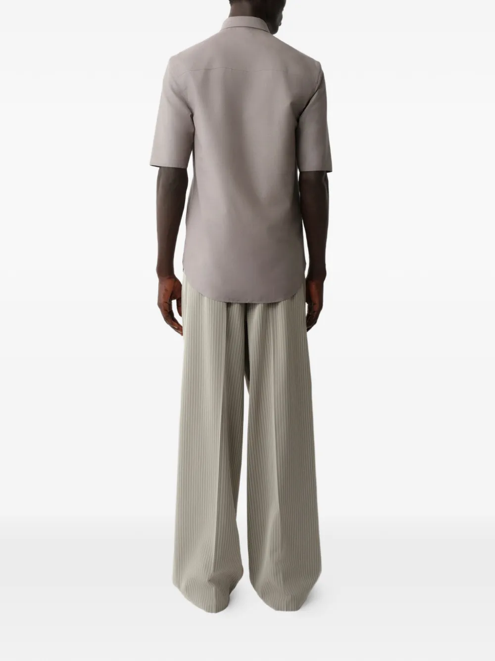 Calvin Klein Overhemd met korte mouwen Grijs