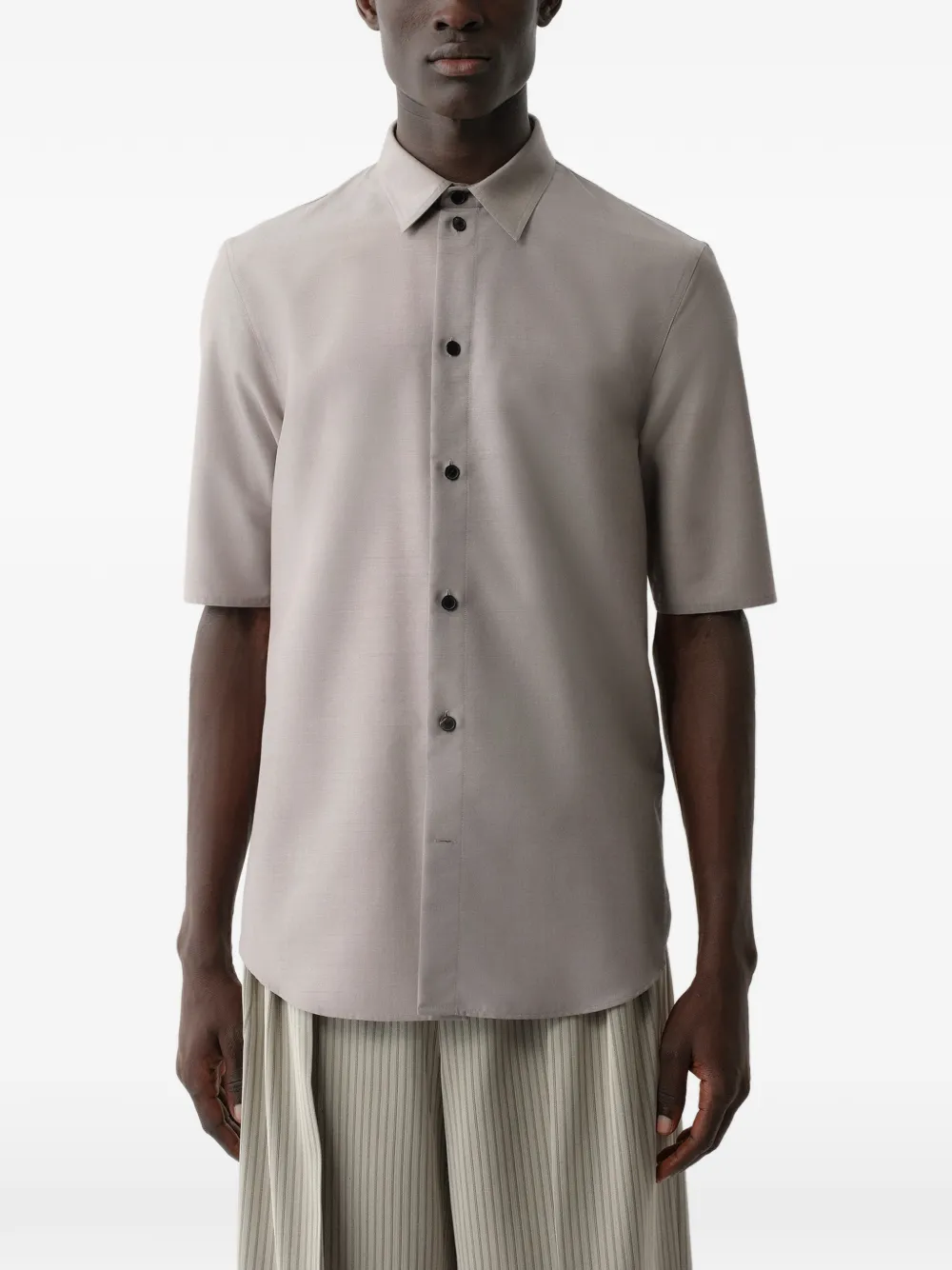Calvin Klein short-sleeve button-up shirt - Grey