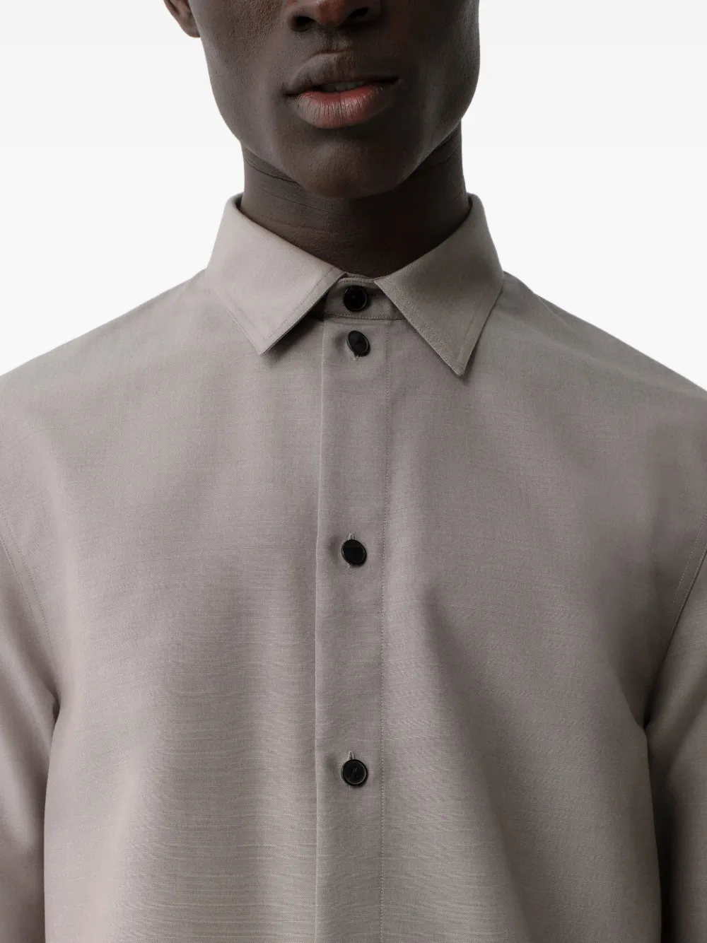 Calvin Klein Overhemd met korte mouwen Grijs