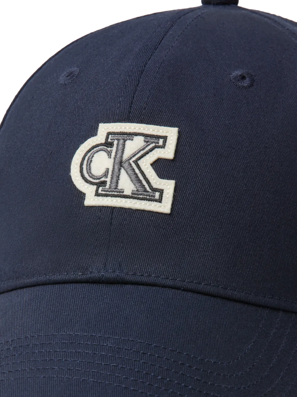 Calvin Klein Honkbalpet met logopatch Blauw