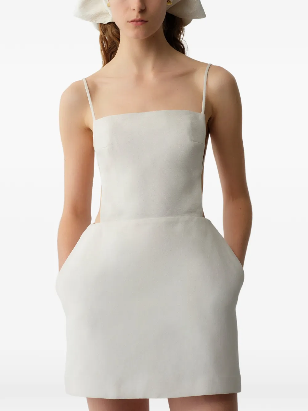Calvin Klein cut-out backless dress - Nude