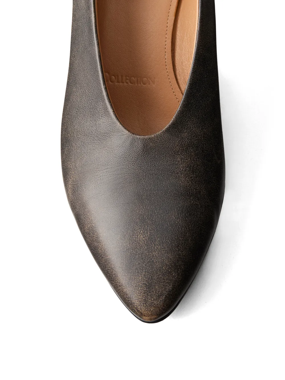 Calvin Klein distressed-effect pointed-toe pumps Zwart
