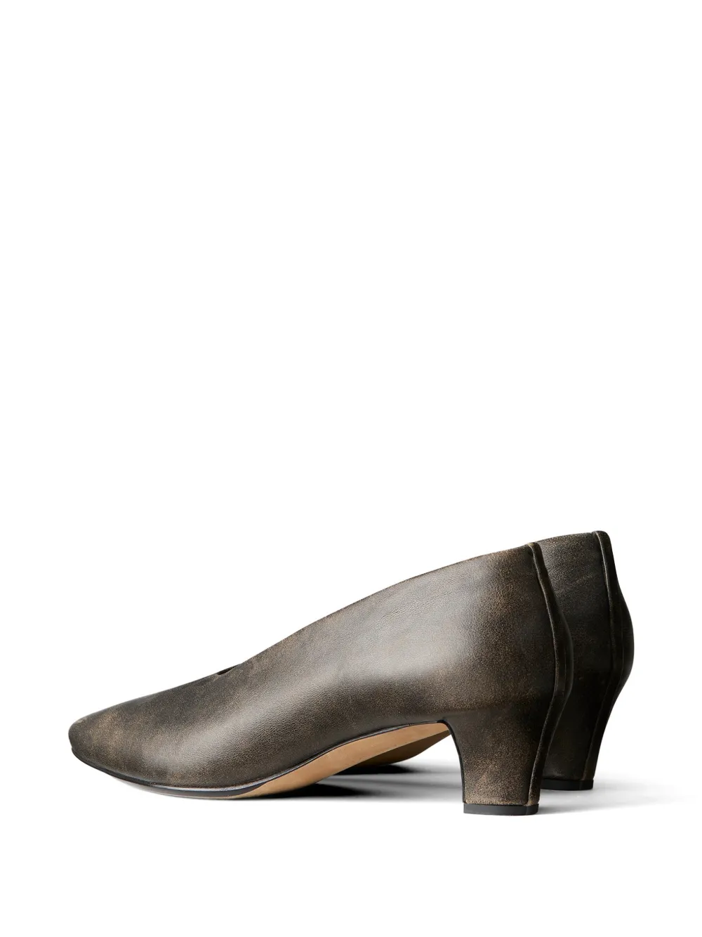 Calvin Klein distressed-effect pointed-toe pumps Zwart