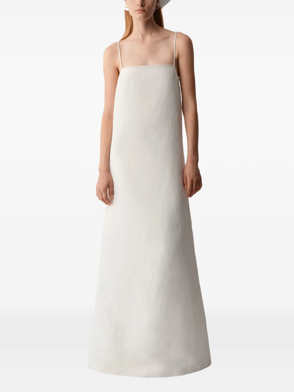 Calvin Klein open-back spaghetti-strap dress - Toni neutri