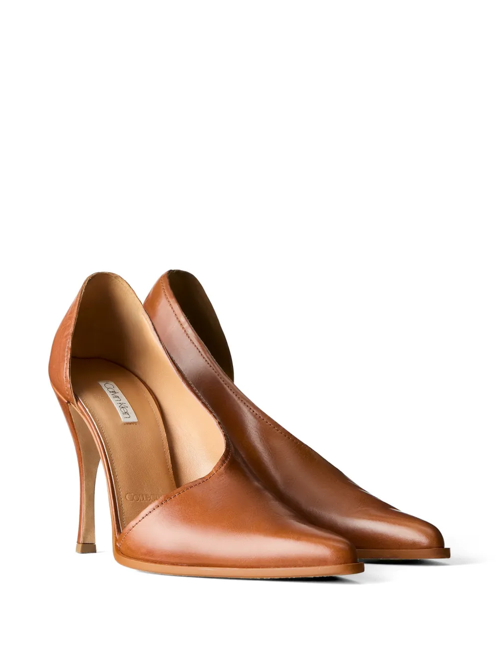 Calvin Klein pointed-toe d'Orsay pumps Bruin