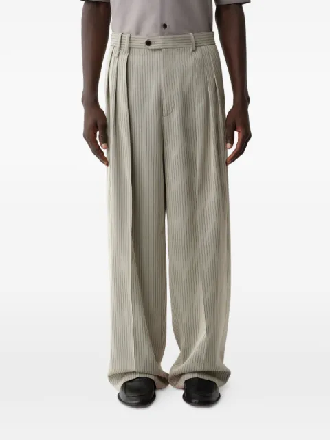 Calvin Klein pinstripe-pattern pleated trousers