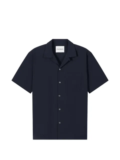 Closed seersucker short-sleeved shirt
