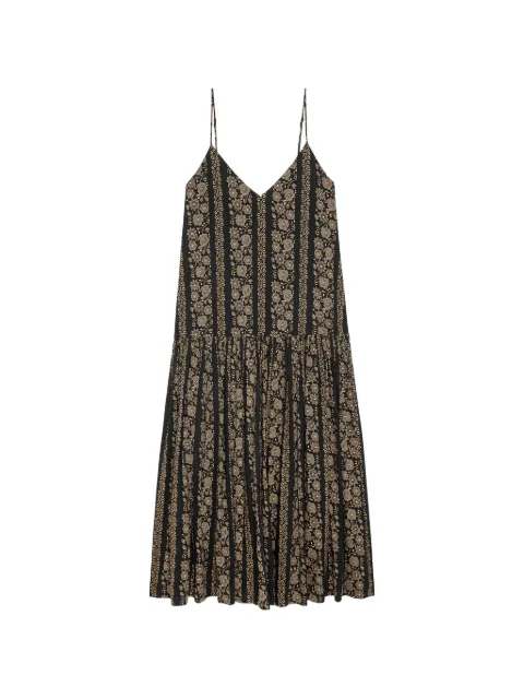The Great. maxi floral-print drop-waist dress