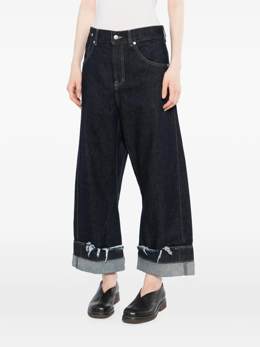Marina Yee カットオフエッジ ジーンズ | ブルー | FARFETCH JP