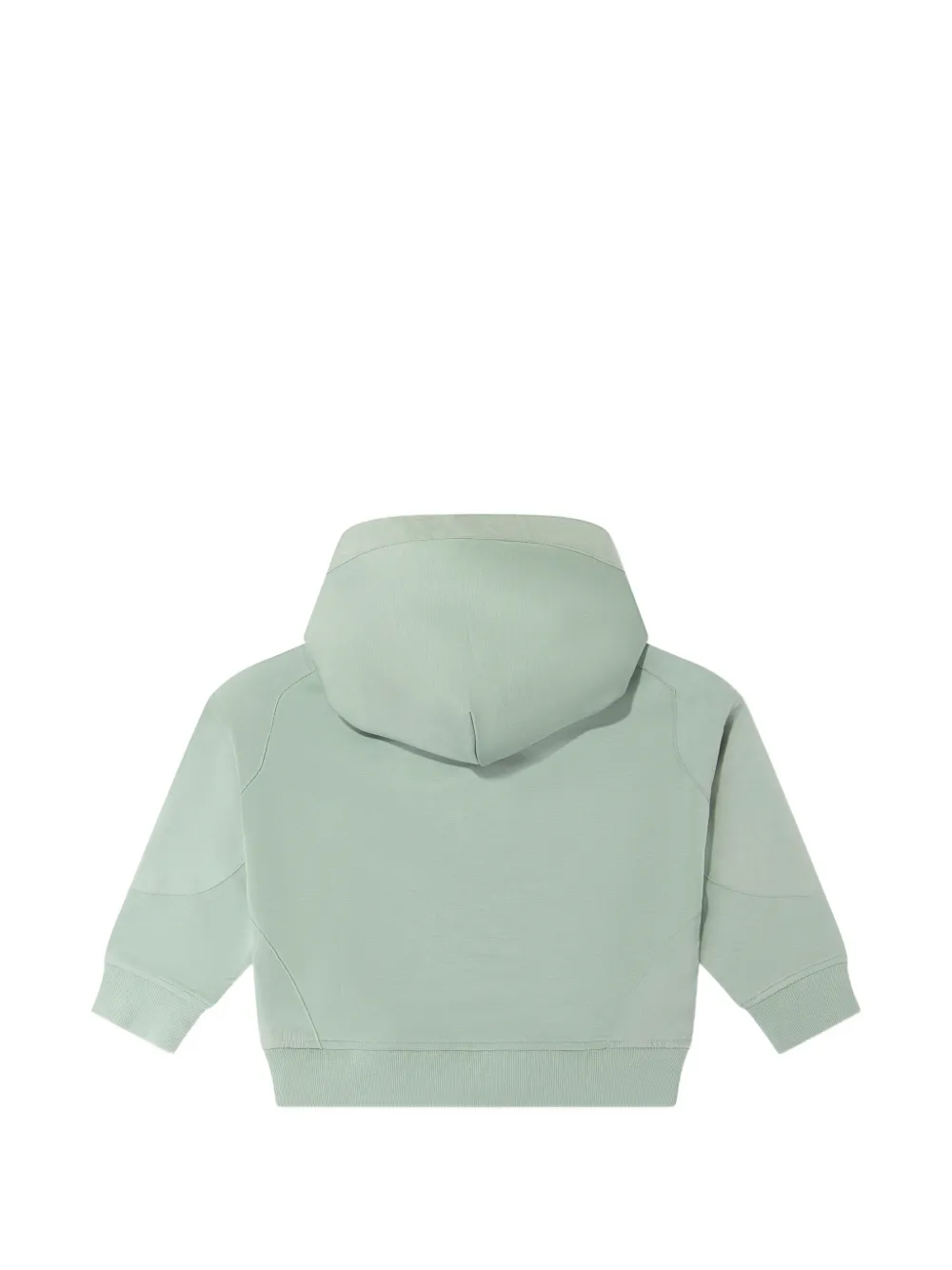 Emporio Armani Kids Jersey hoodie met logo-reliëf Groen