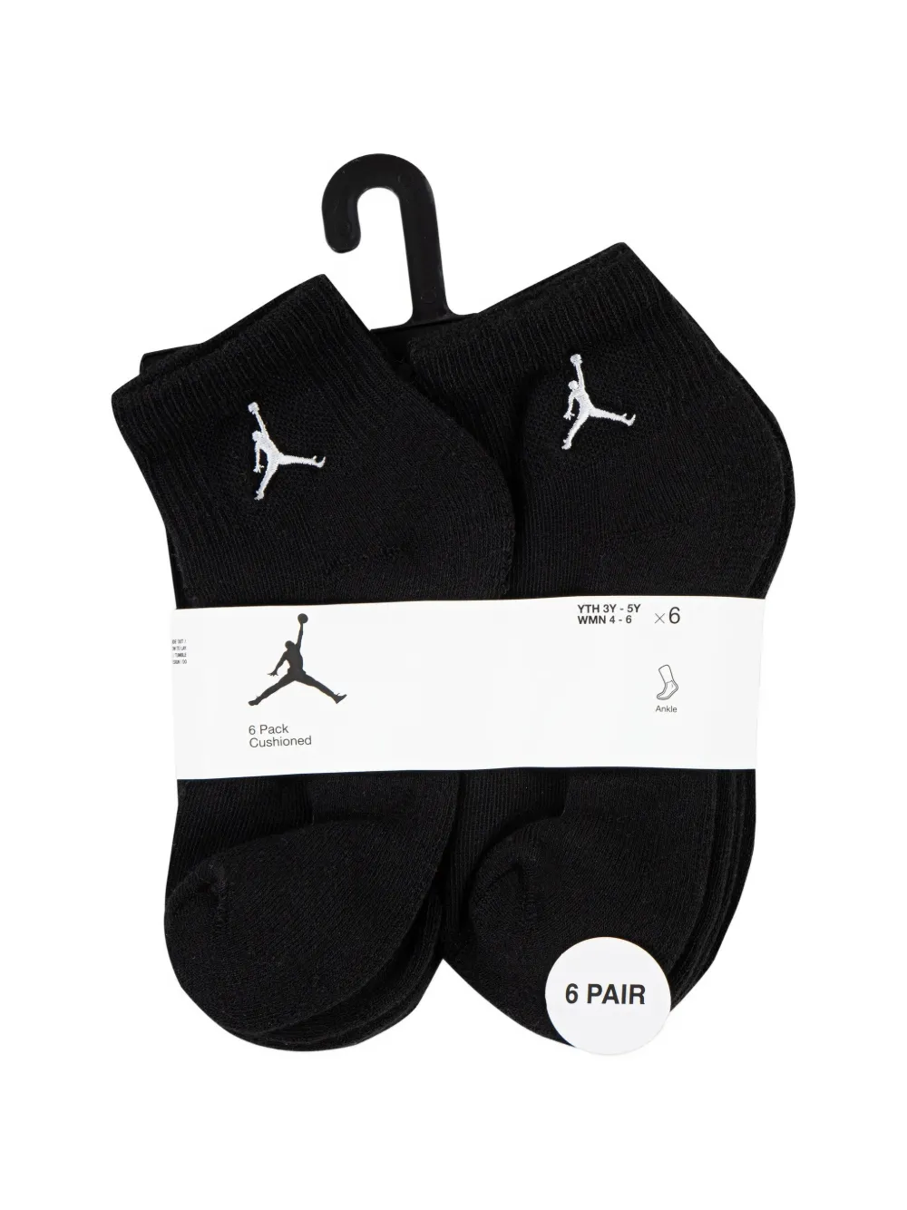 Jordan Kids Jumpman logo-embroidered ankle socks - Nero