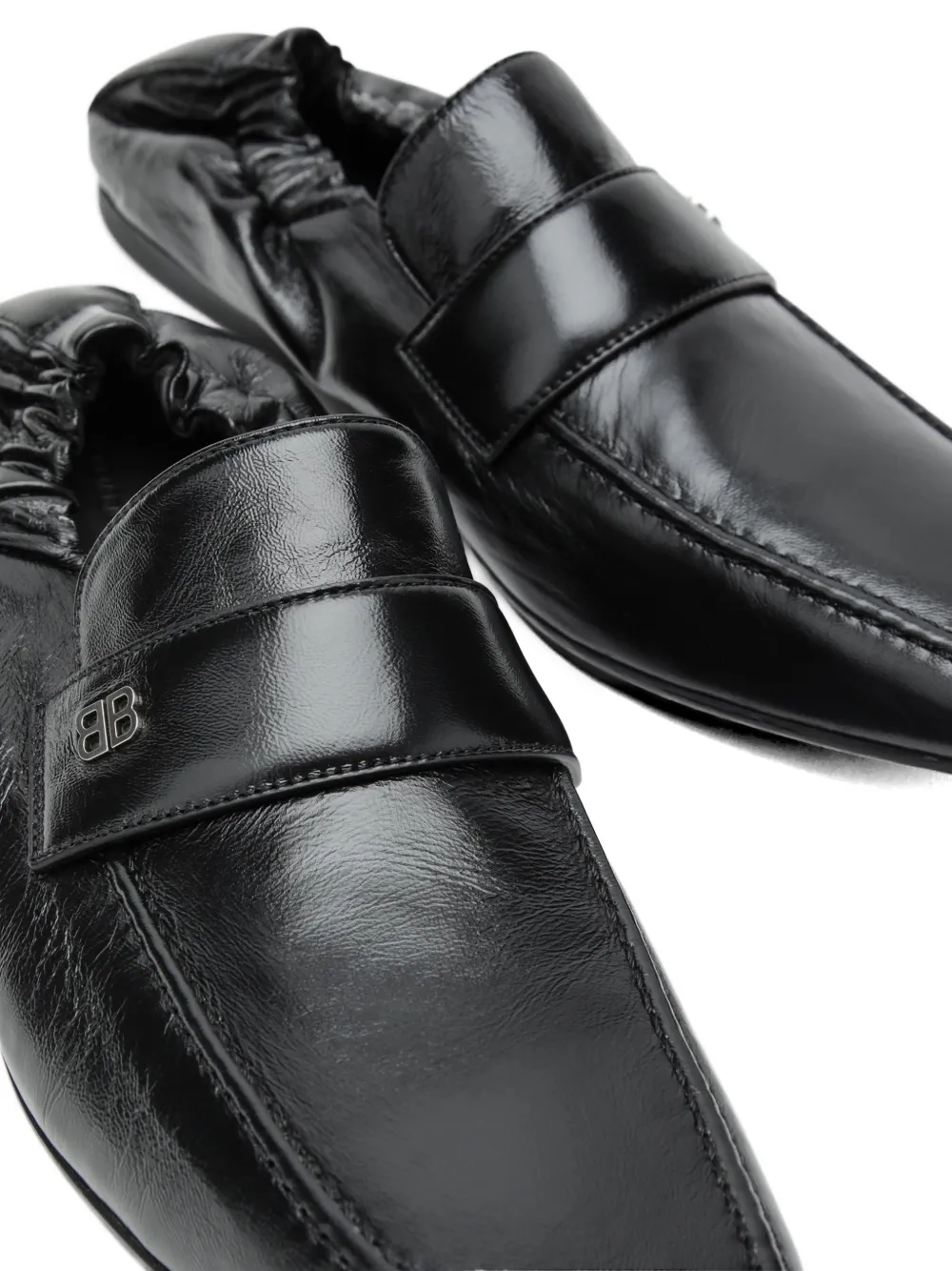 Balenciaga Palermo BB logo-plaque loafers Zwart
