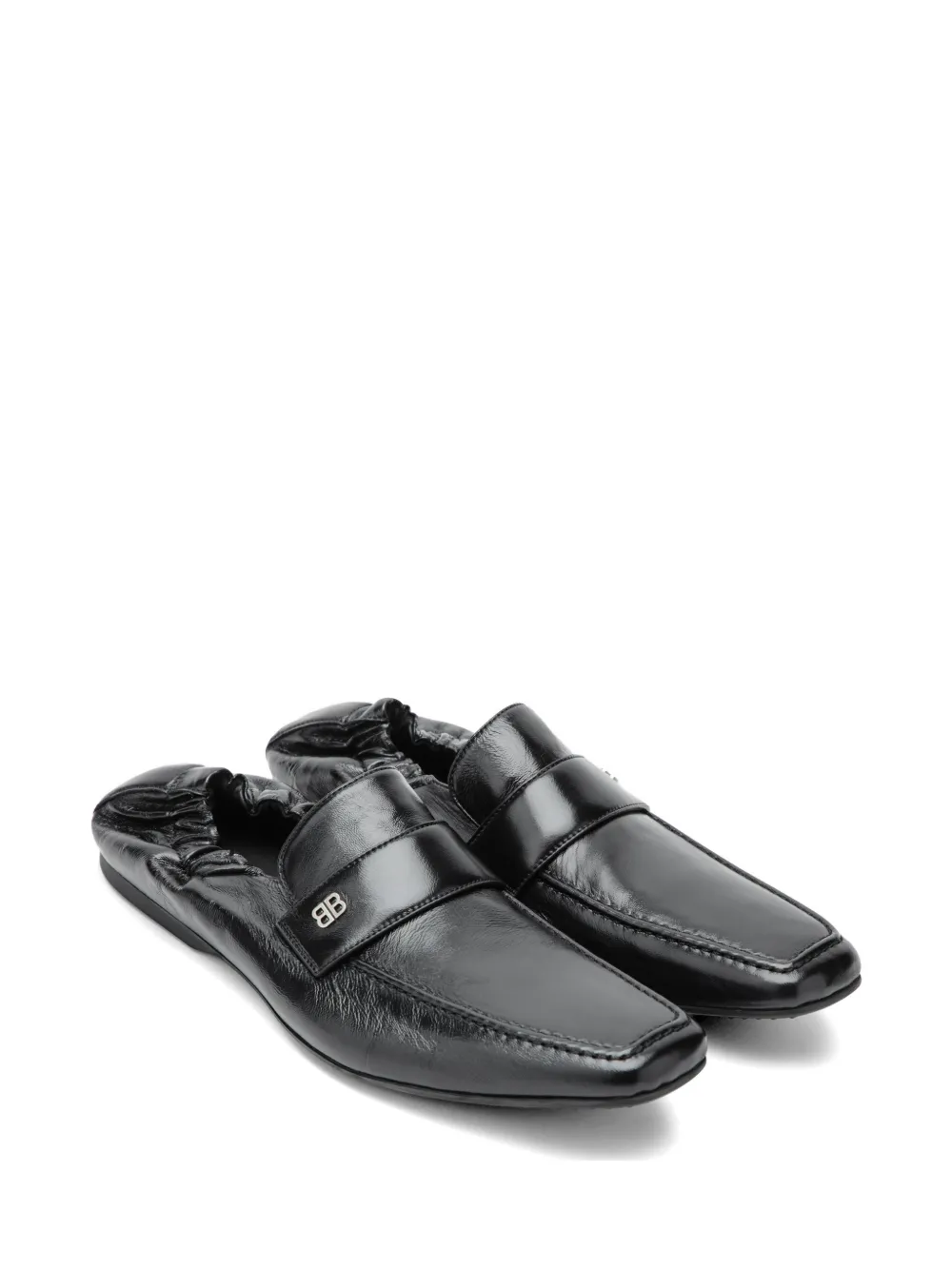 Balenciaga Palermo BB logo-plaque loafers Zwart