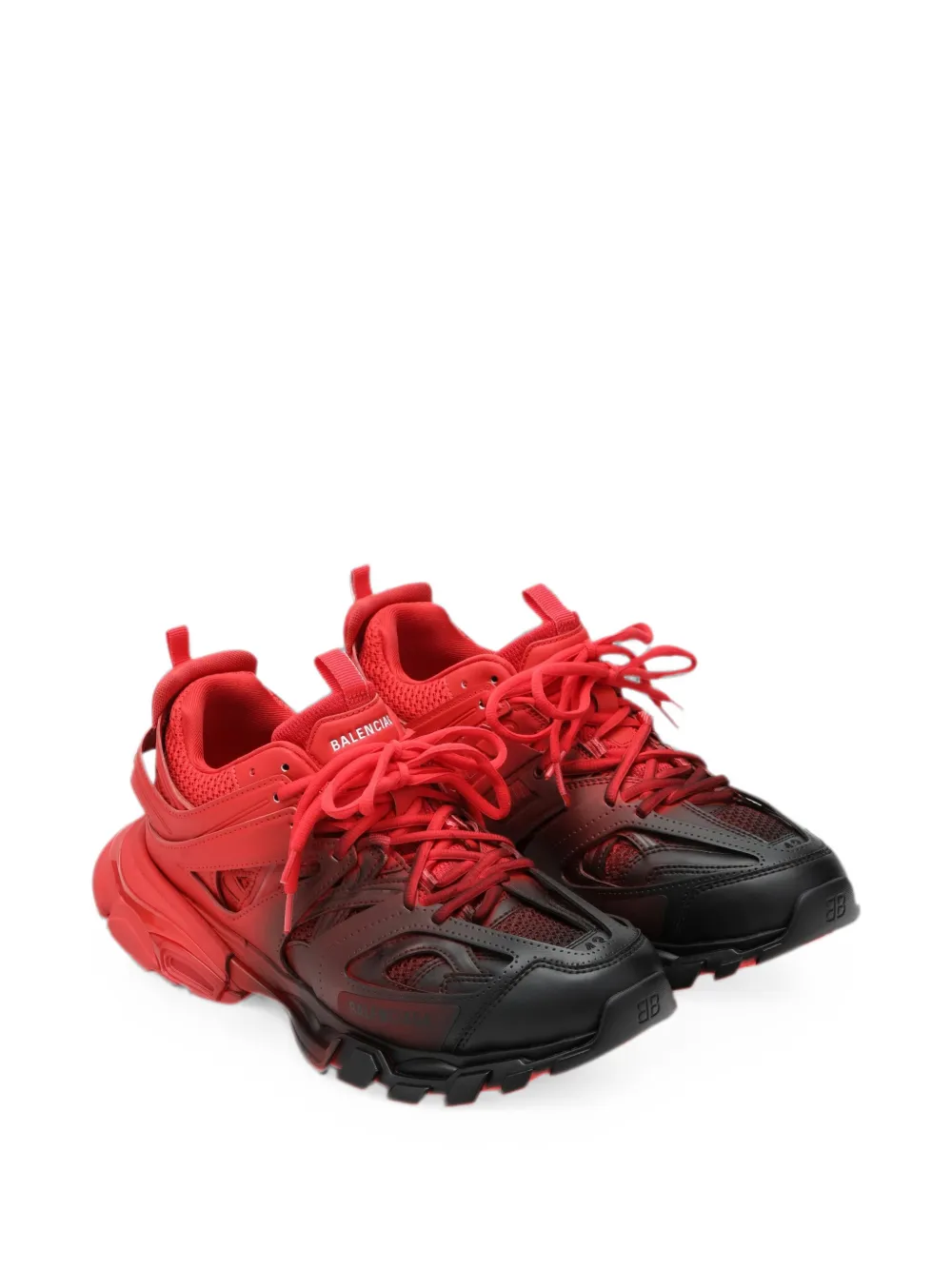 Balenciaga Track gradient panelled sneakers Rood