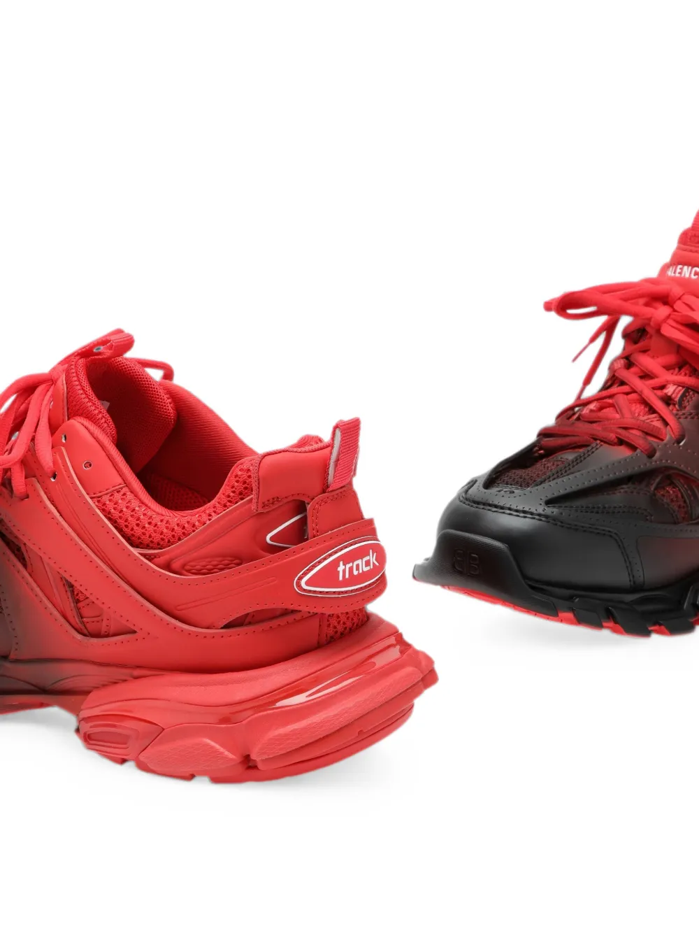 Balenciaga Track gradient panelled sneakers Rood