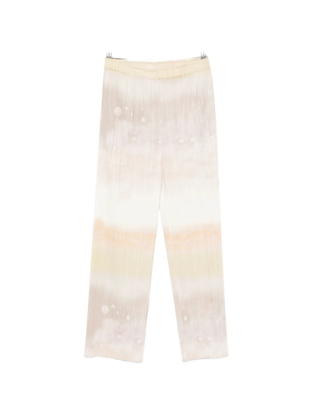 Pleats Please Issey Miyake Pleats Please tie-dye trousers - Toni neutri