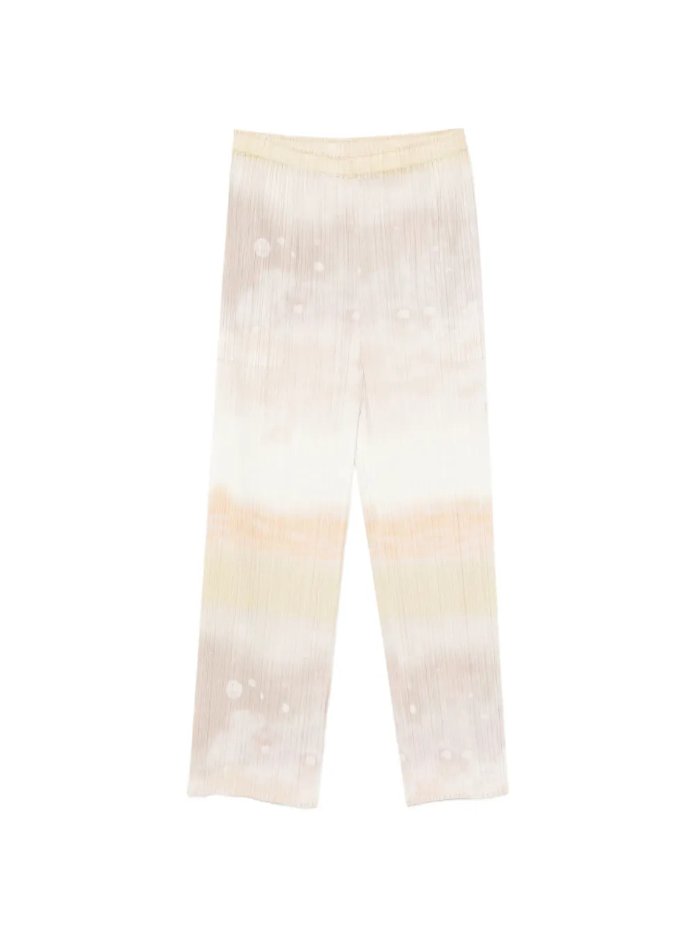 Pleats Please Issey Miyake Pleats Please tie-dye trousers - Toni neutri