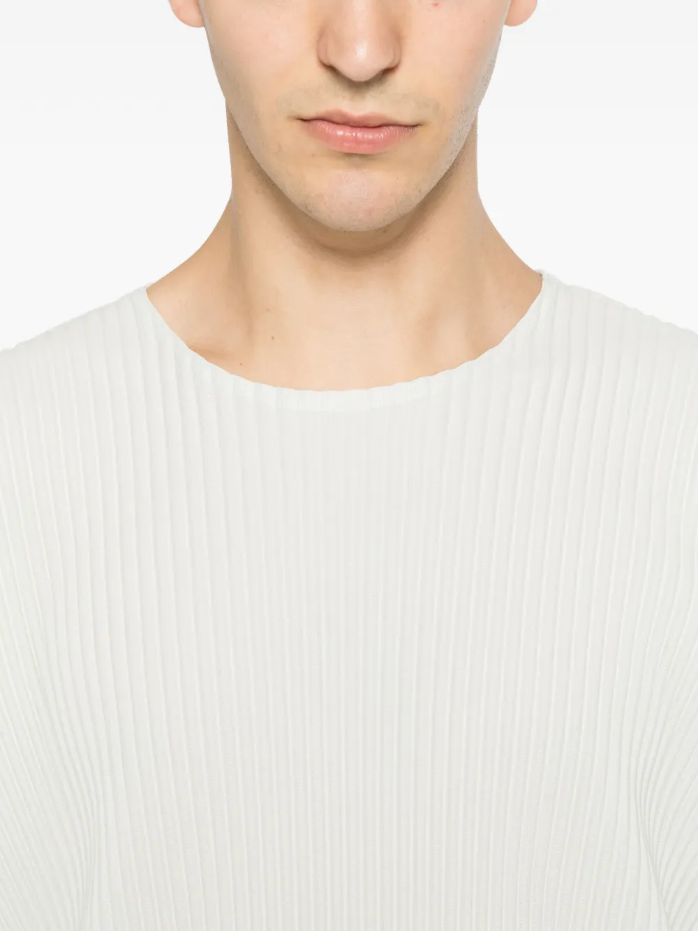 Homme Plissé Issey Miyake Monthly Colors May geplooid T-shirt Groen