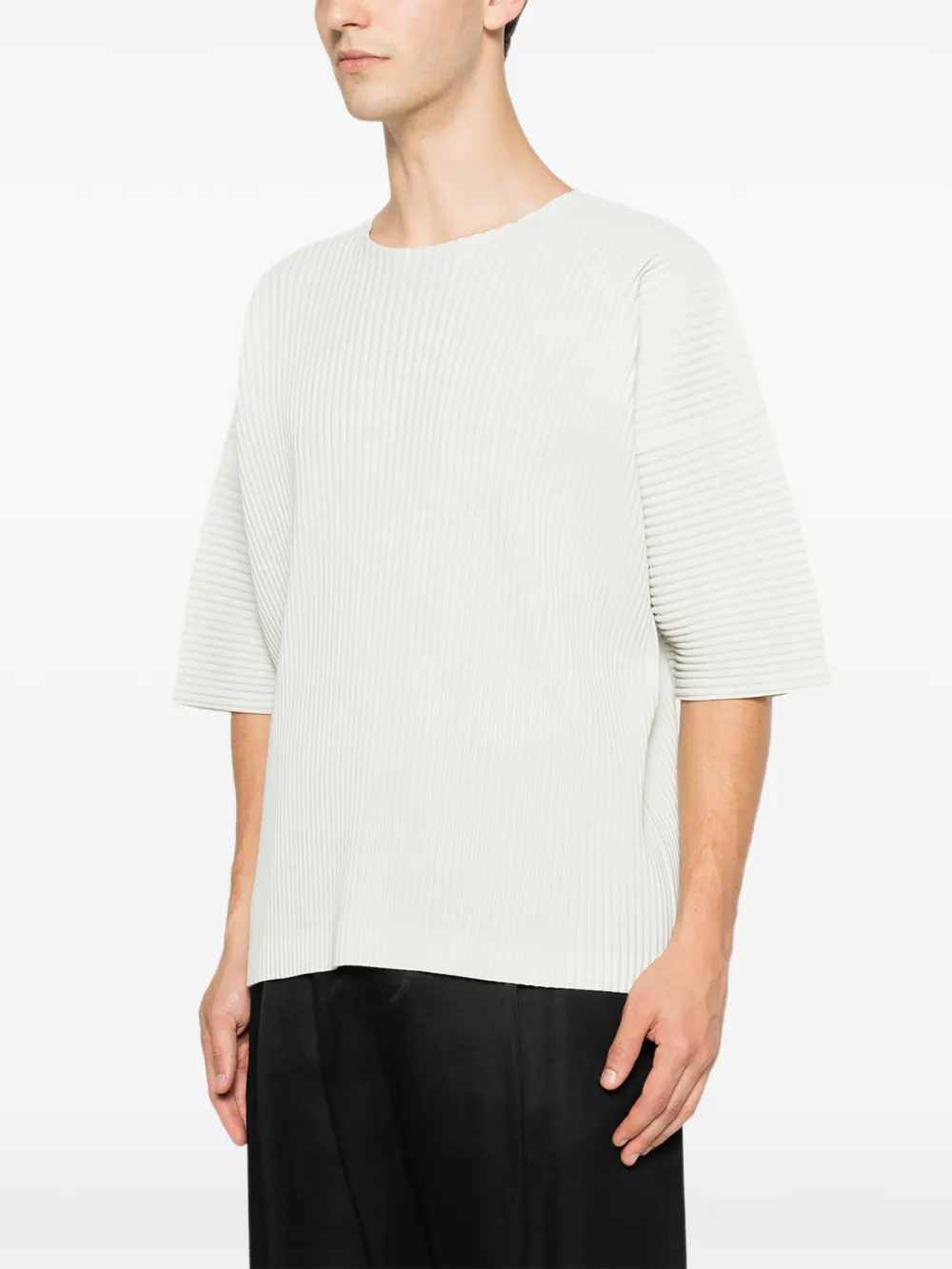 Homme Plissé Issey Miyake Monthly Colors May geplooid T-shirt Groen
