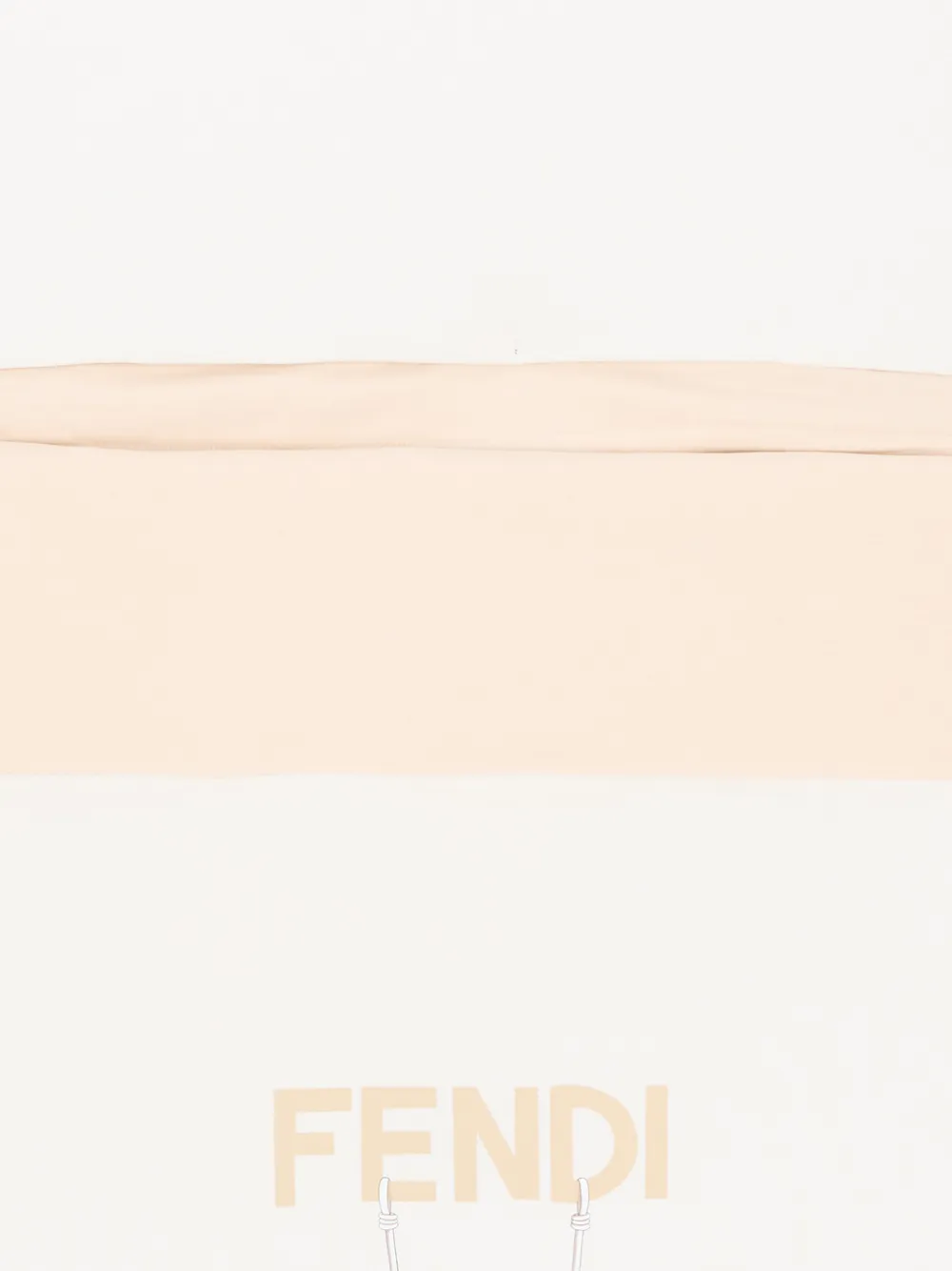 Fendi Kids Slaapzak met teddybeerprint Beige