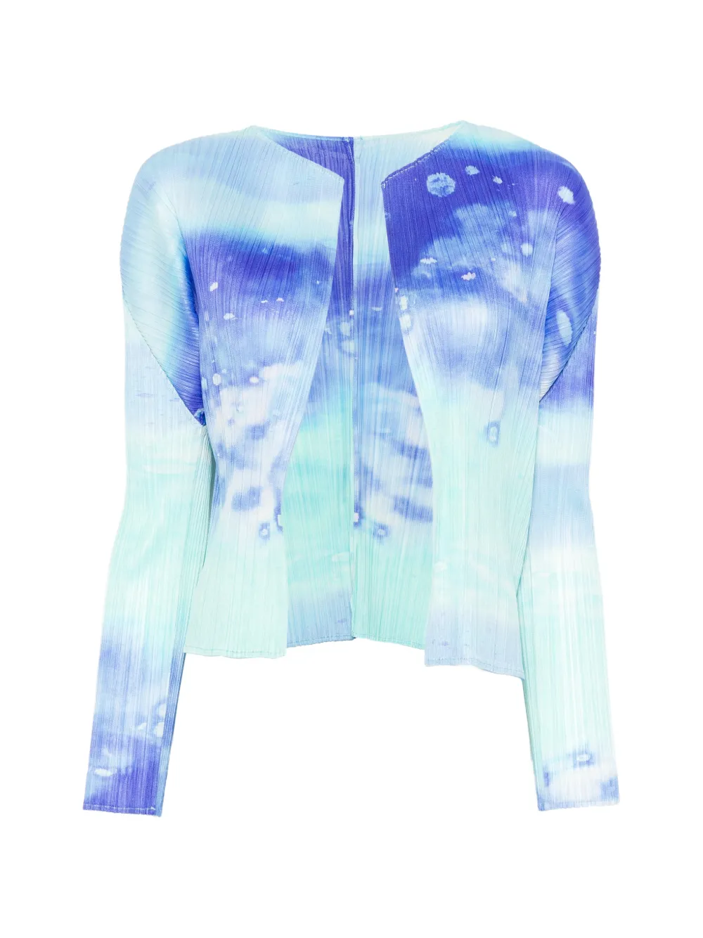 Pleats Please Issey Miyake tie-dye jacket - Blu
