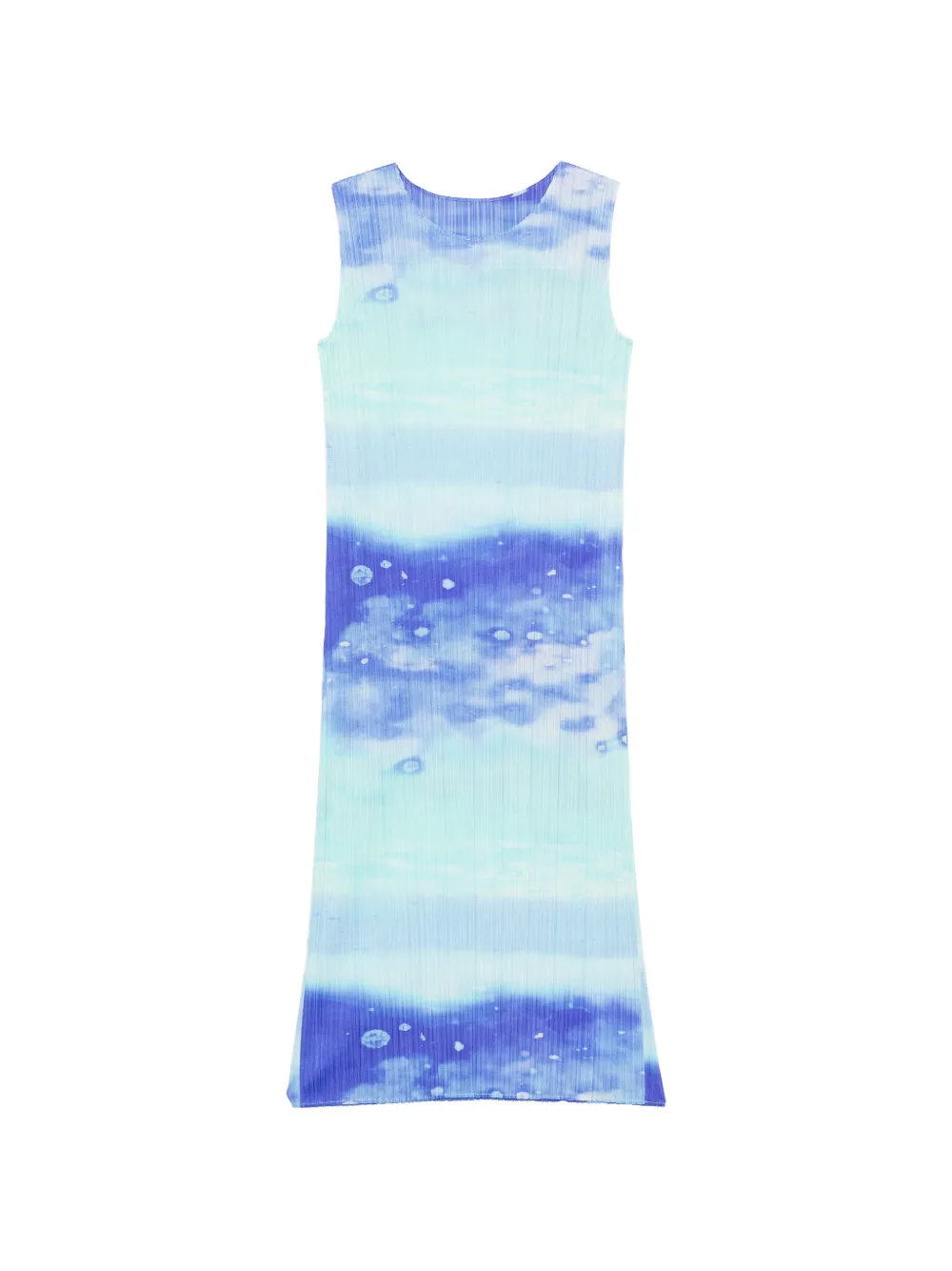 Pleats Please Issey Miyake Pleats Please sleeveless midi dress - Blue