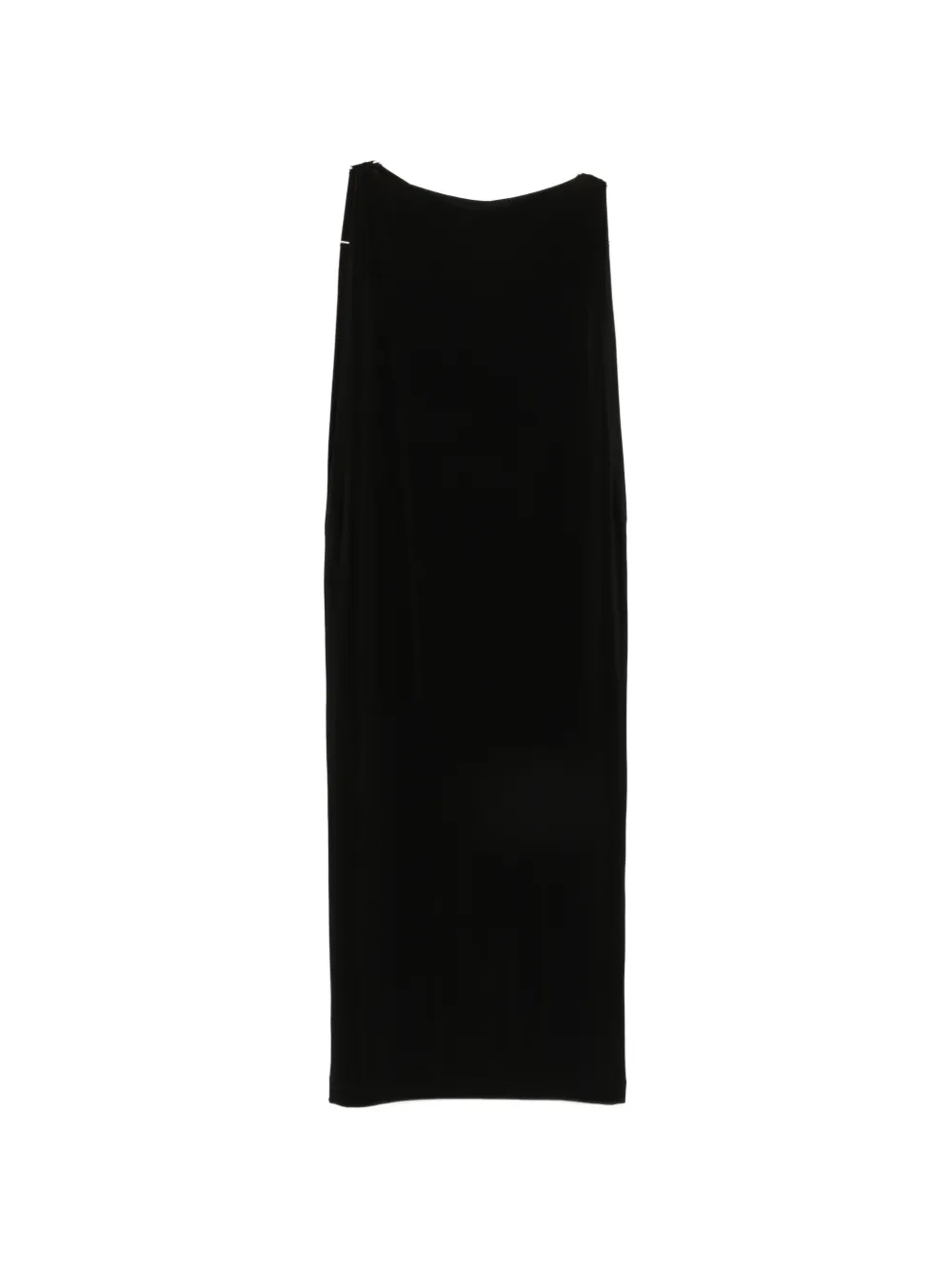 Issey Miyake sleeveless boat-neck midi dress - Nero
