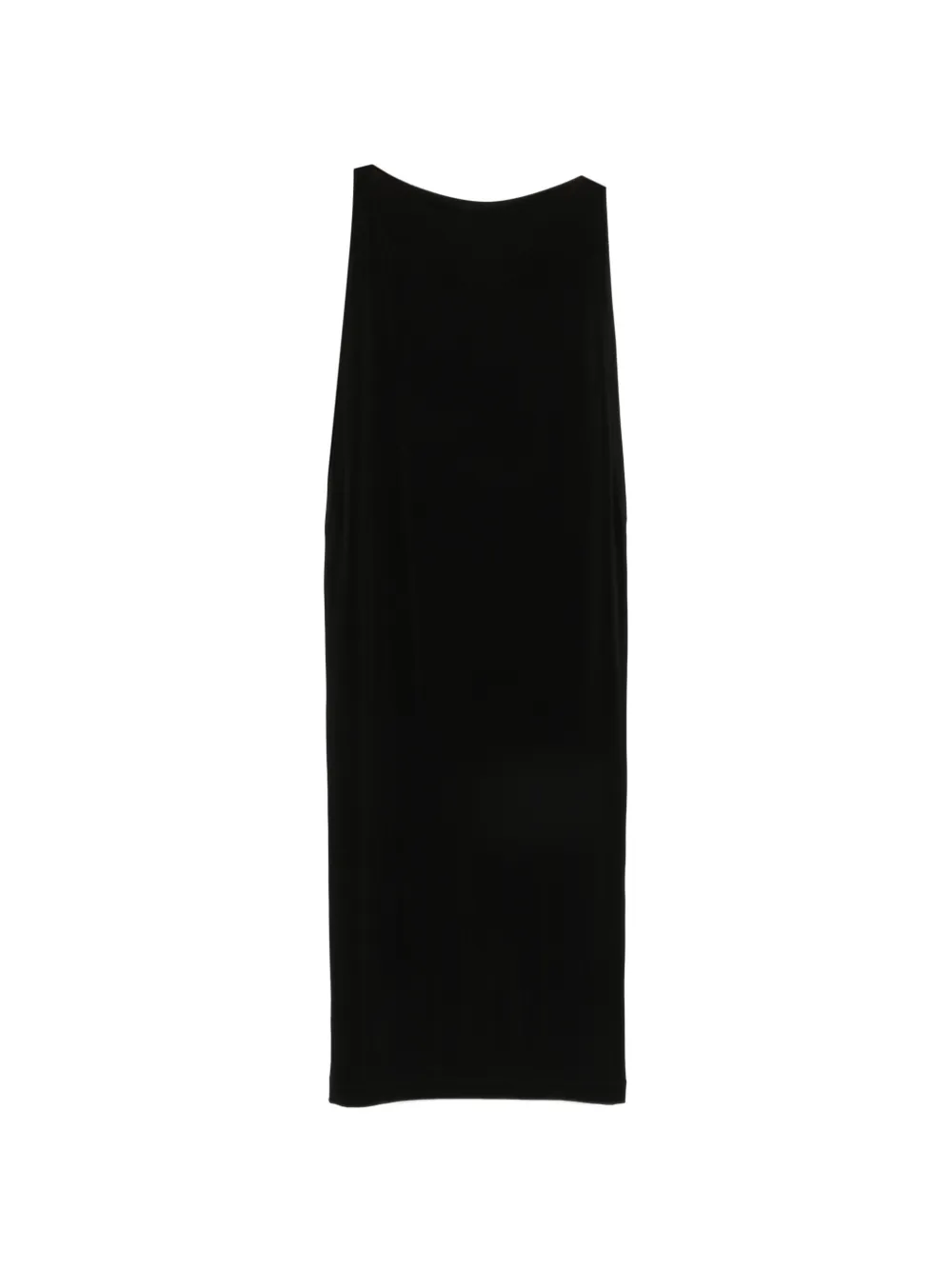 Issey Miyake sleeveless boat-neck midi dress - Nero