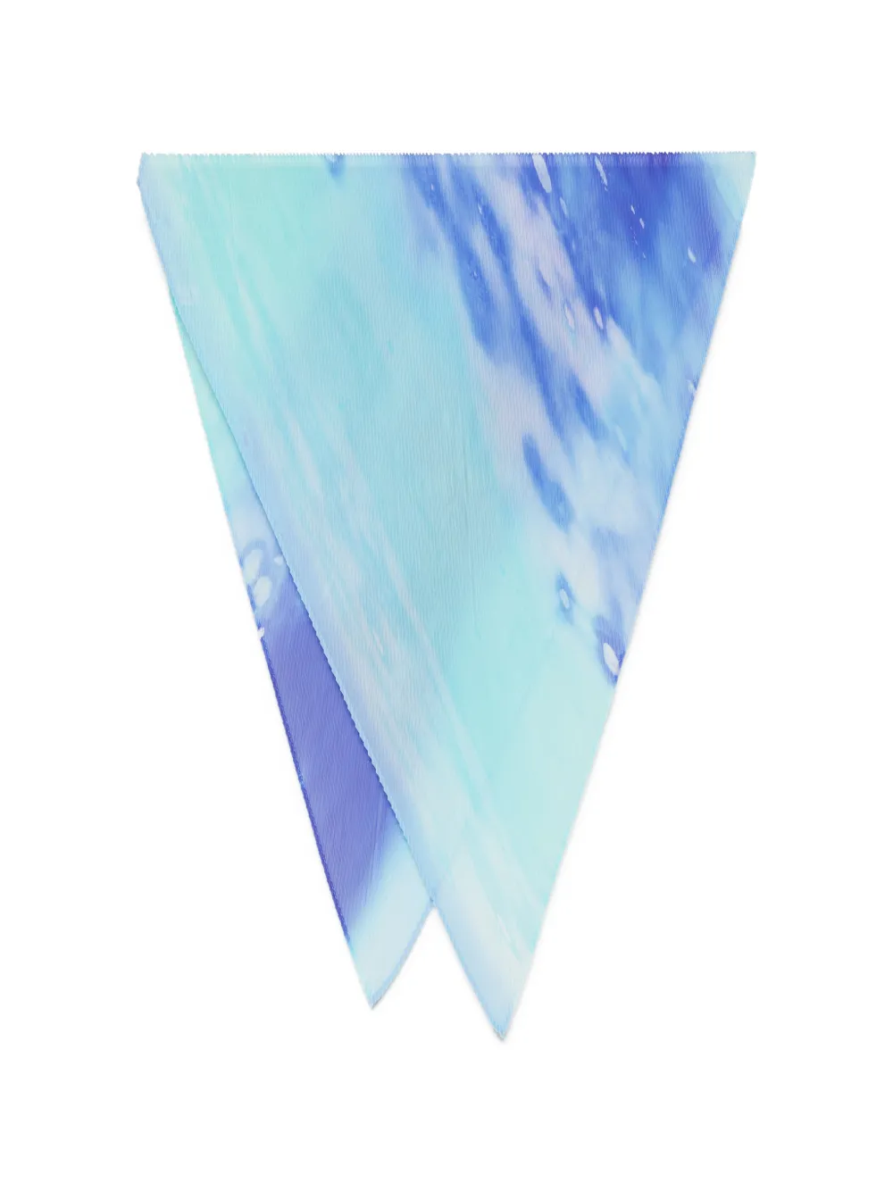Pleats Please Issey Miyake pleated scarf - Blu