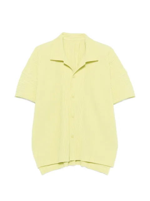 Homme Plissé Issey Miyake camisa manga corta con diseño plisado