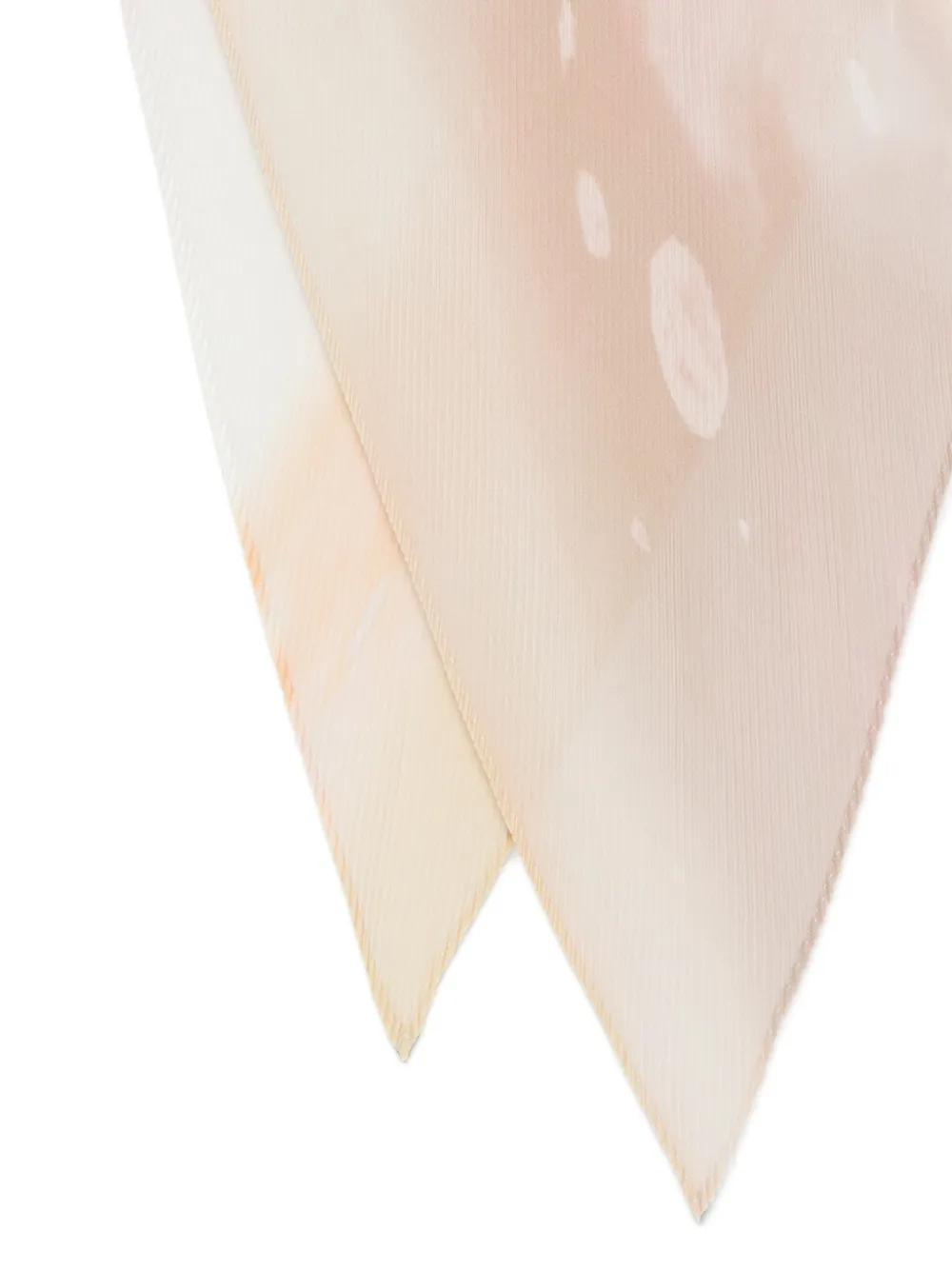 Pleats Please Issey Miyake Geplooide sjaal met abstracte print Beige