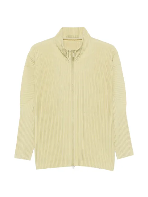 Homme Plissé Issey Miyake pleated-design zip-up cardigan