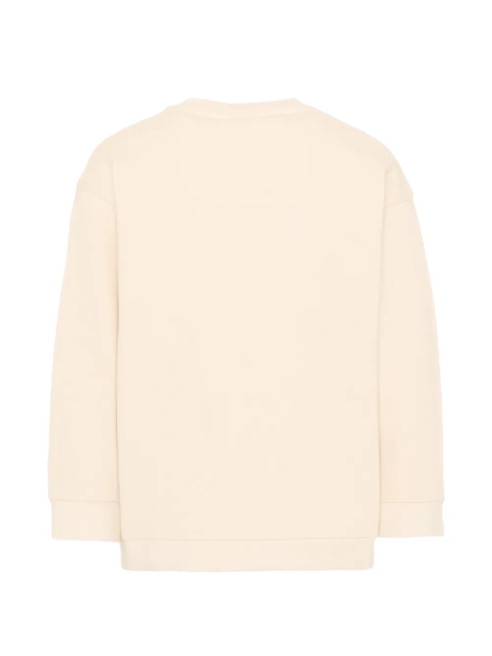 Fendi Kids Sweater met geborduurd logo Beige