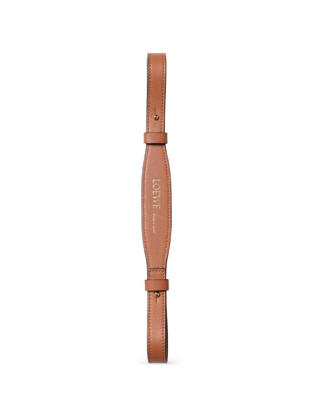 LOEWE logo-embossed leather strap - Toni neutri