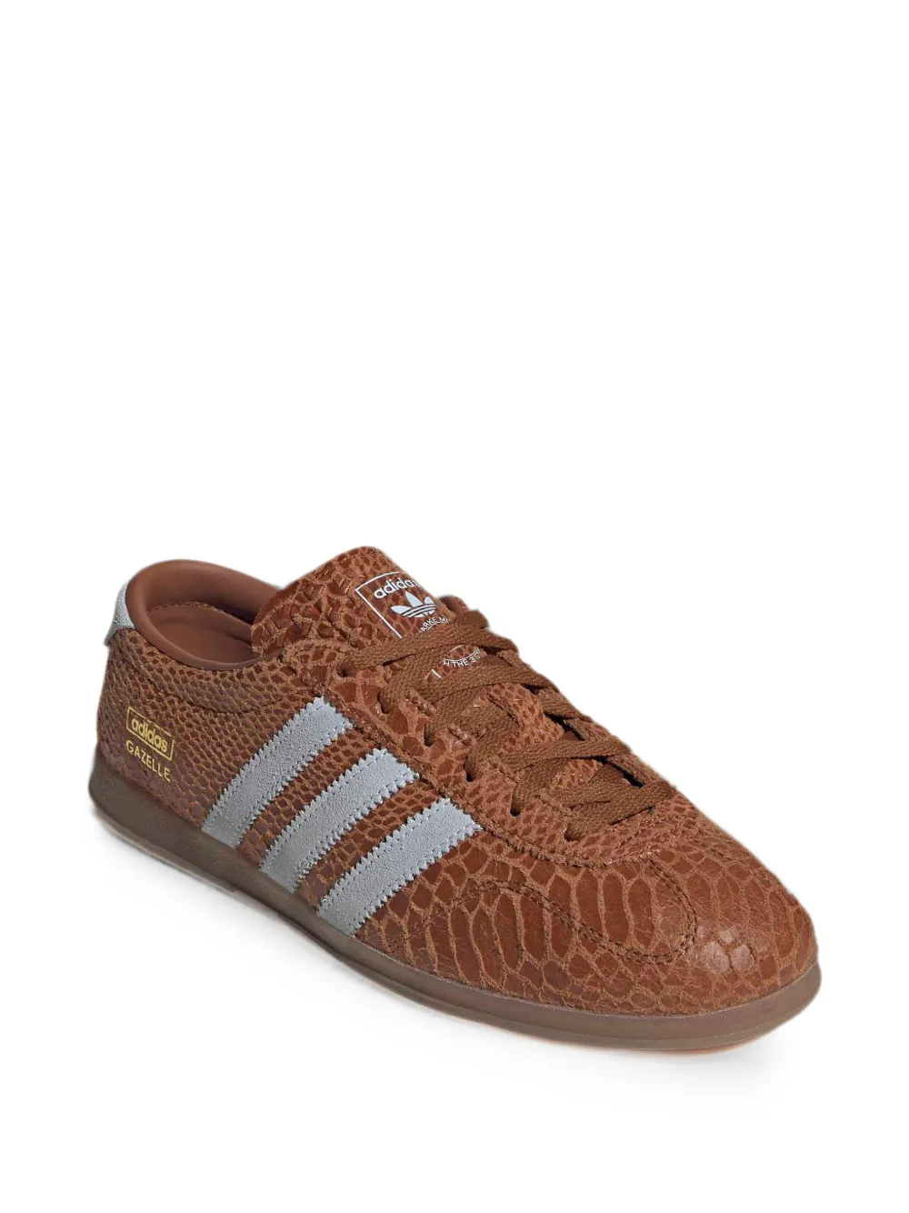 adidas Gazelle LO PRO sneakers met slangen-effect Bruin