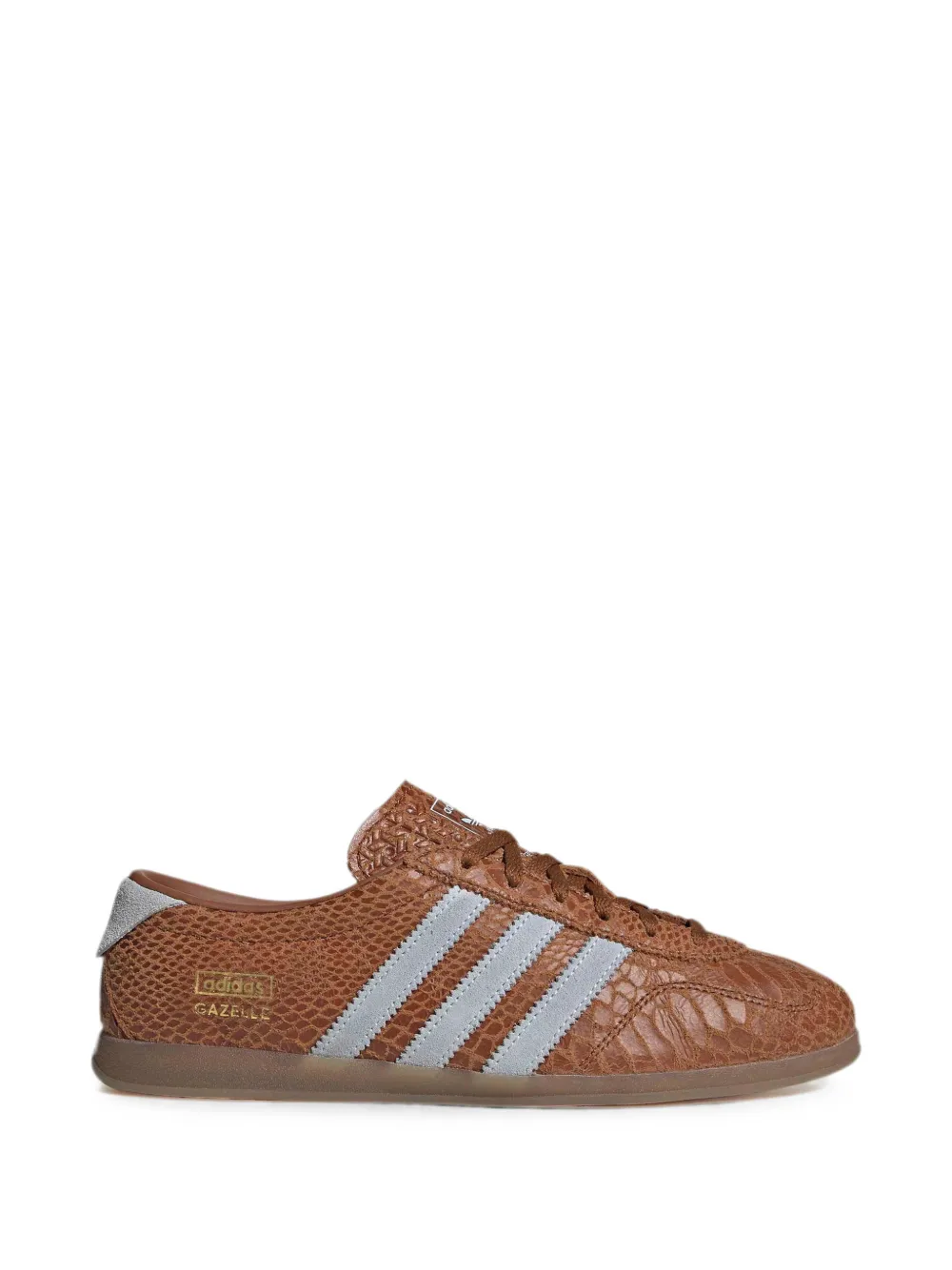 Adidas Gazelle LO PRO sneakers met slangen-effect Bruin