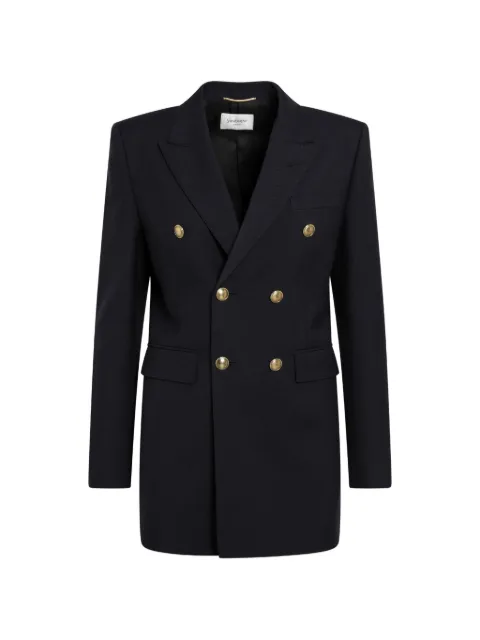 Saint Laurent double-breasted wool blazer