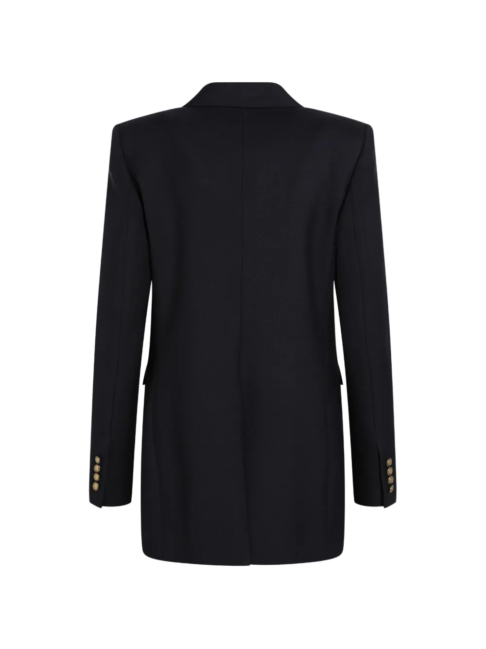 Saint Laurent Wollen blazer met dubbele rij knopen Blauw