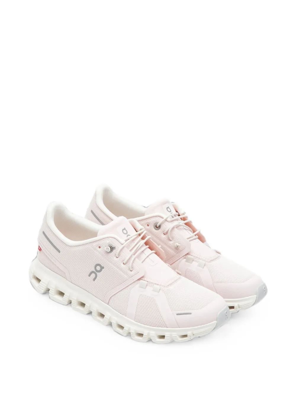 On Cloud 6 mesh-panelled sneakers Roze