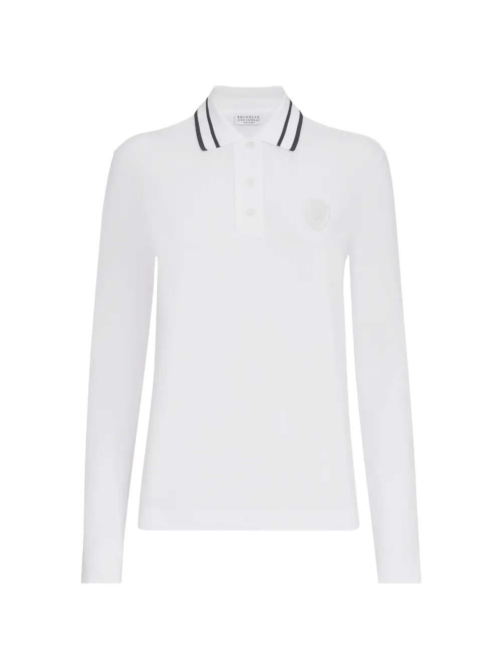 Brunello Cucinelli Polo con logo - Bianco