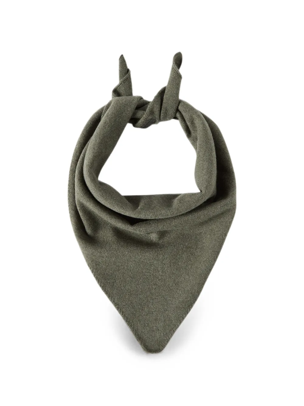 Brunello Cucinelli cashmere foulard with Monili - Grün
