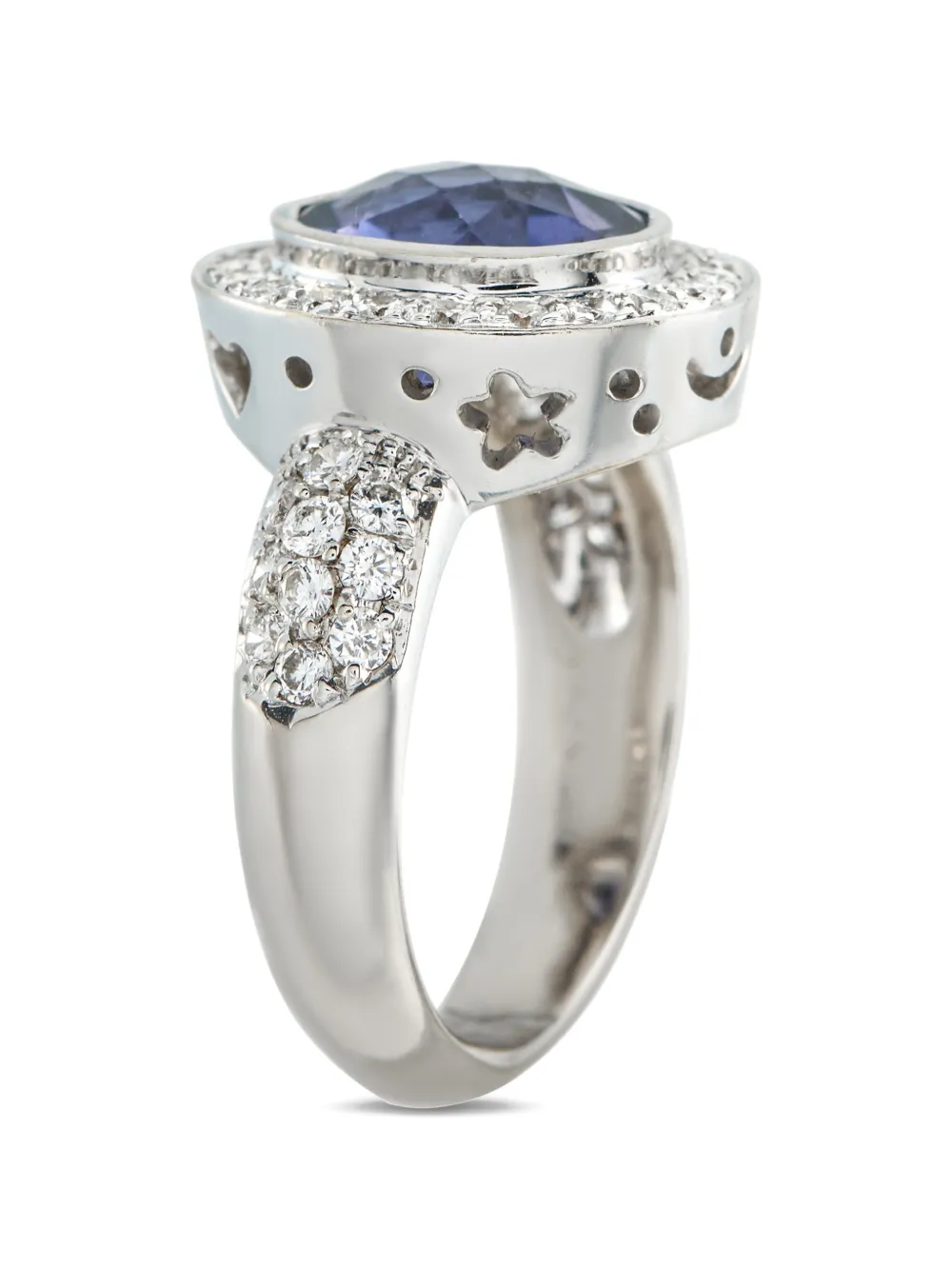 LB Exclusive iolite and diamond ring - Argento