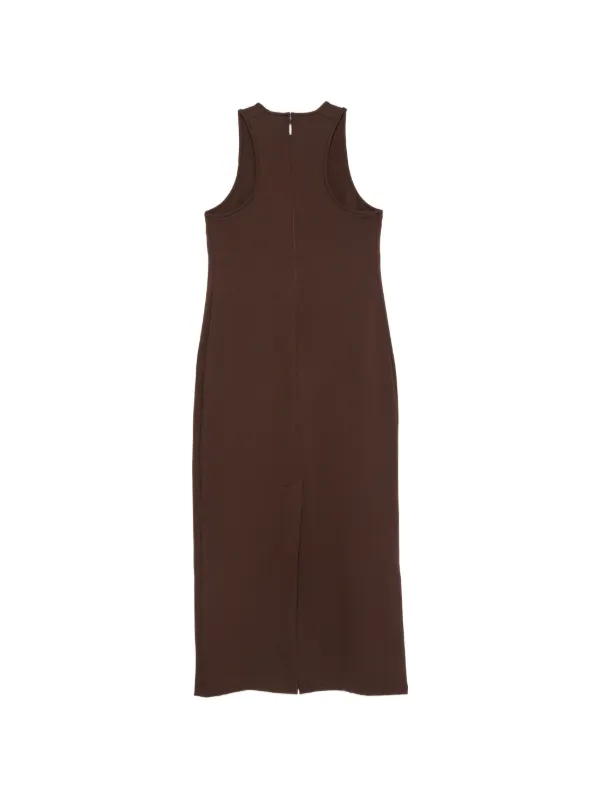 tibi brown dress Sleeveless Midi | Maxi dress Size:16 32/33 COGIC WRAP-FRONT JUMPSUIT - NAVY Designed in an Italian