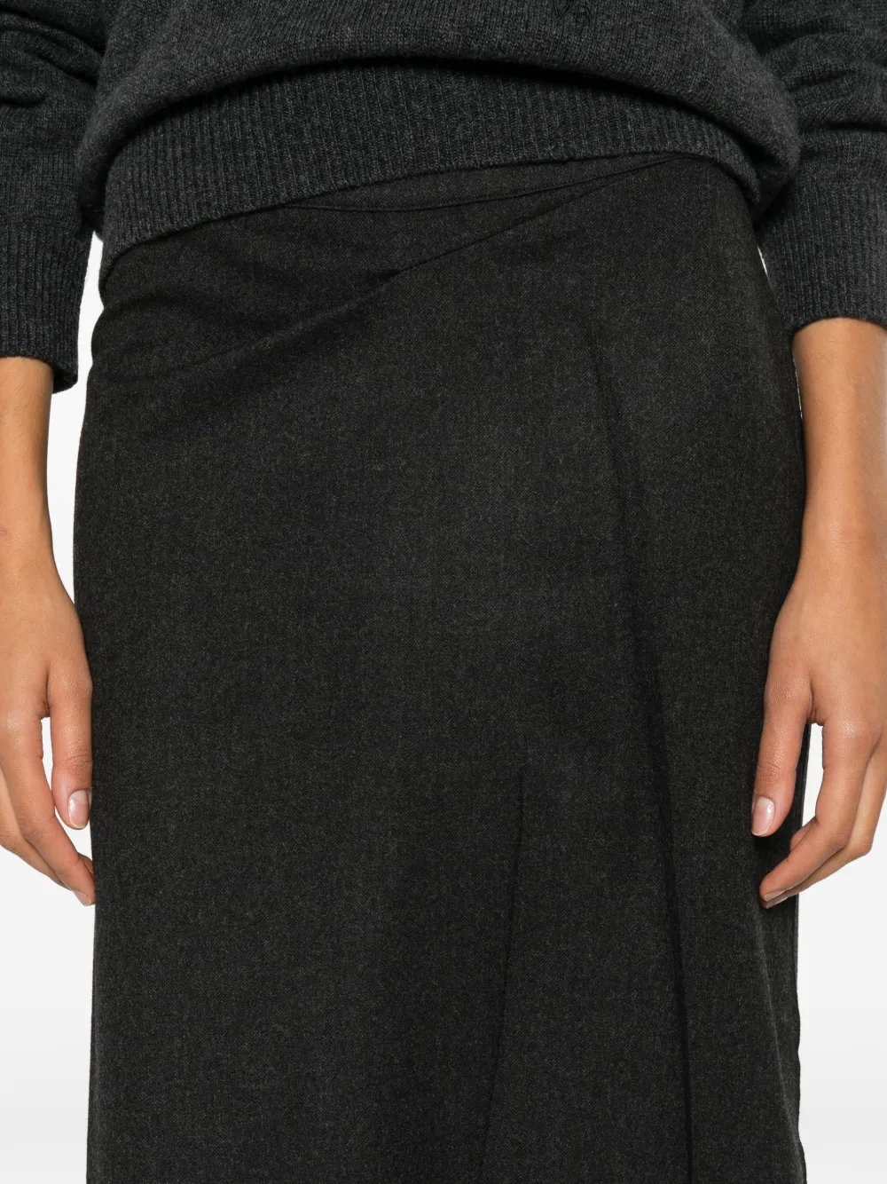 Victoria Beckham Midi-rok Grijs