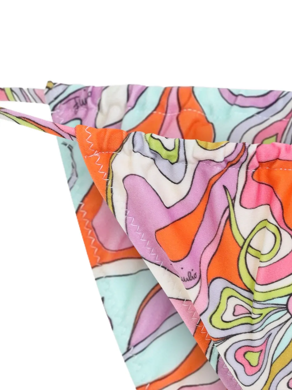 PUCCI Bikinislip met gestrikte zijkant Oranje
