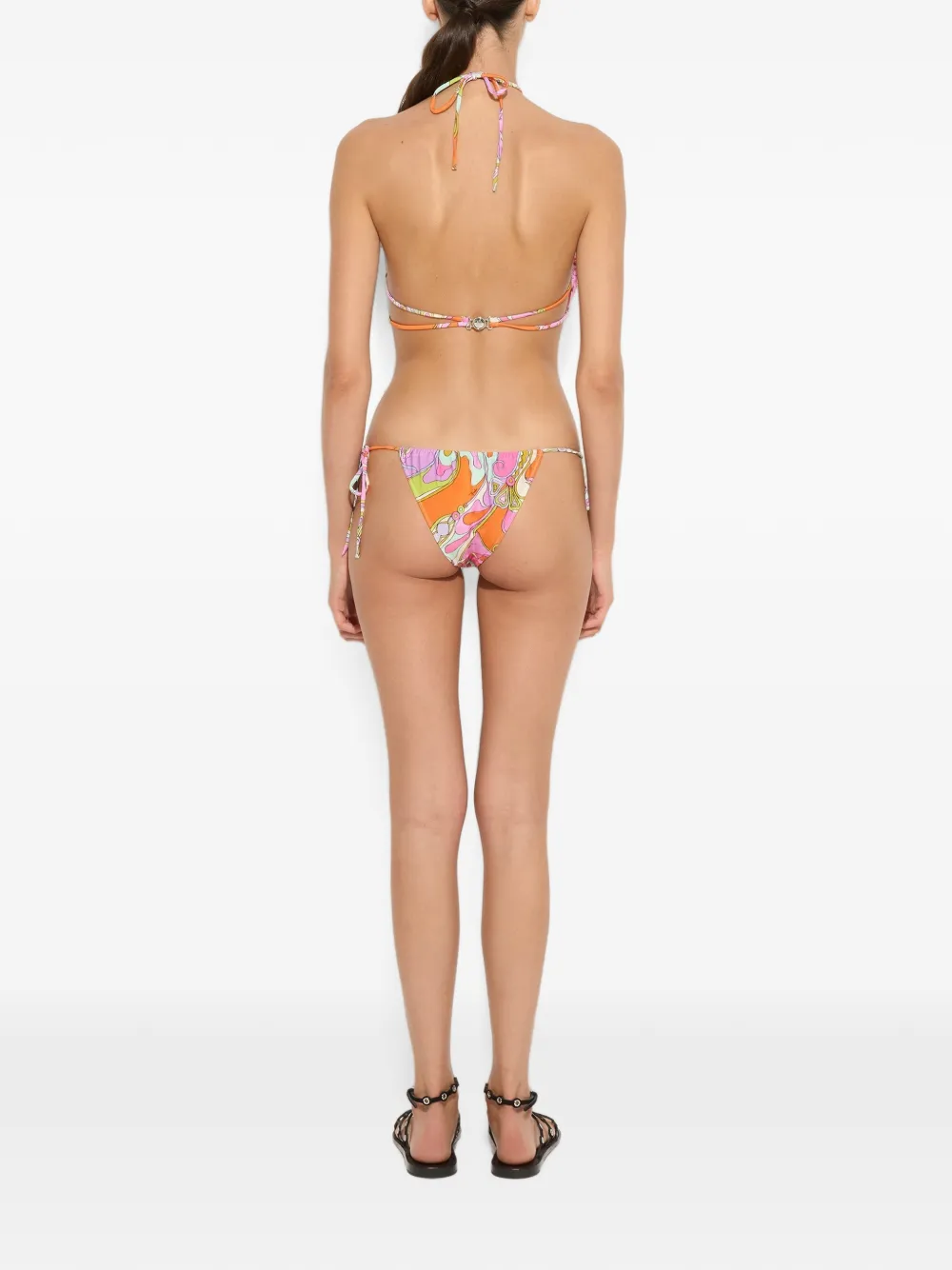 PUCCI Bikinislip met Orchidee-print Oranje