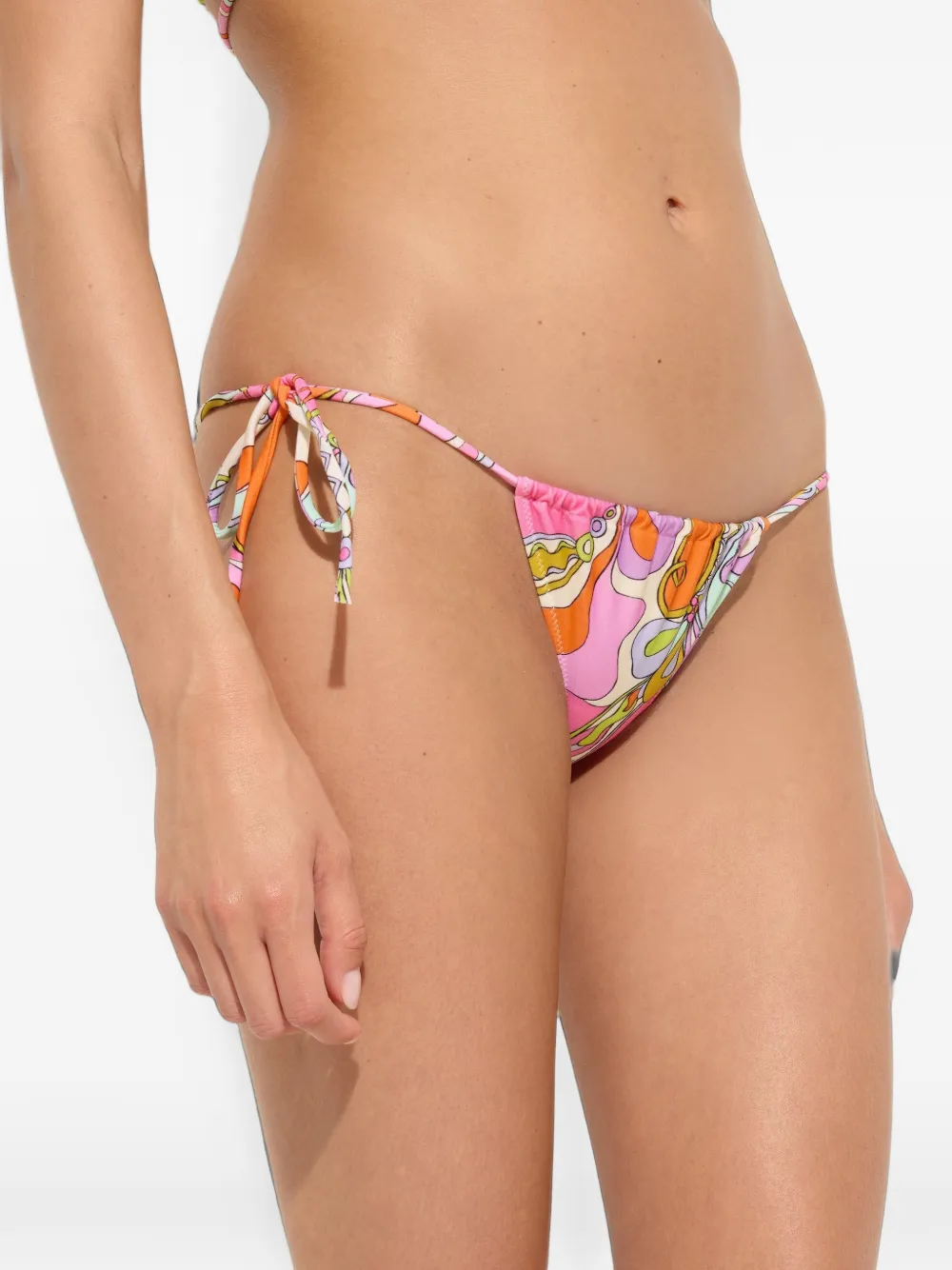 PUCCI Bikinislip met Orchidee-print Oranje