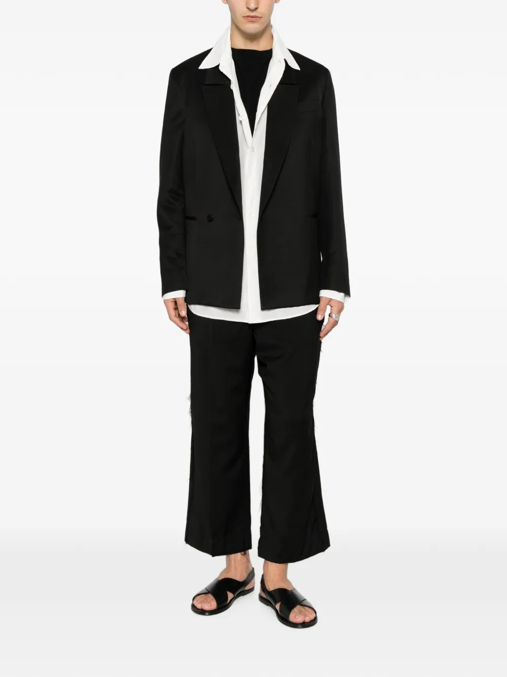 Costumein Donatien blazer met dubbele rij knopen Zwart